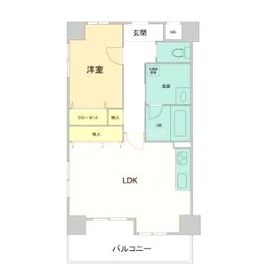 アバンドール三国ヶ丘の間取り図
