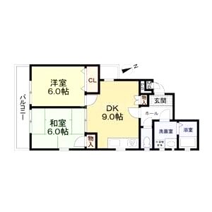 諏訪ノ森OMパレスの間取り図
