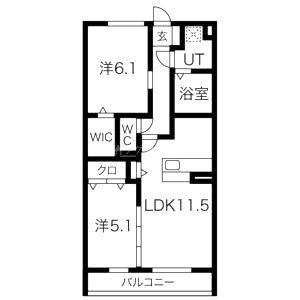 モアレ オークラの間取り図