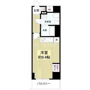 ドゥーエ玉造の間取り図