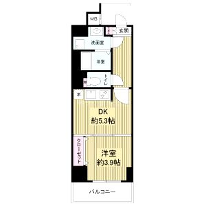 ドゥーエ玉造の間取り図