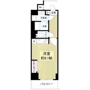 ドゥーエ玉造の間取り図