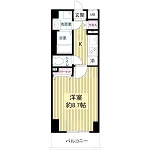 ドゥーエ玉造の間取り図
