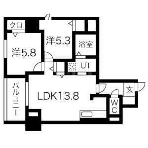 ときわぎ 住居の間取り図