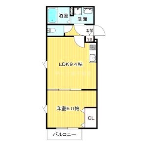 オクサリス淡路の間取り図