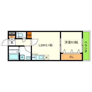 グリーンティエラ枚方の間取り図