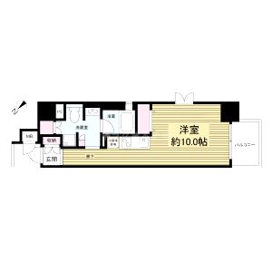 レジディア神戸磯上の間取り図