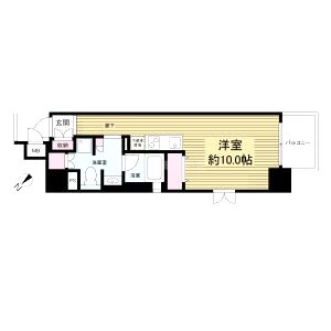レジディア神戸磯上の間取り図