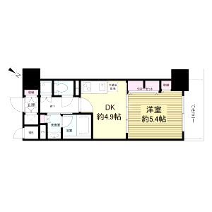 レジディア神戸磯上の間取り図