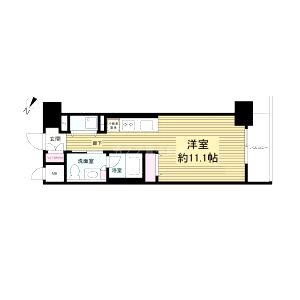 レジディア神戸磯上の間取り図