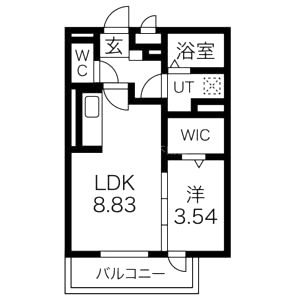 アイル京都宇治西の間取り図