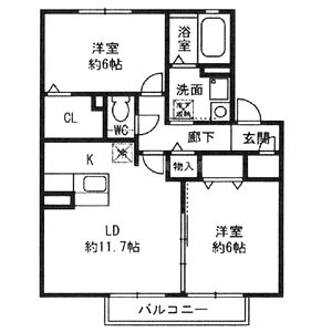 サニーコートMの間取り図