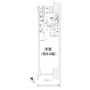 ソルテラスNAMBAフロントの間取り図
