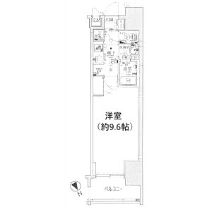 ソルテラスNAMBAフロントの間取り図