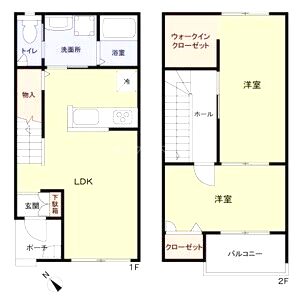 (仮称)高石市加茂3丁目賃貸計画の間取り図