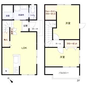 (仮称)高石市加茂3丁目賃貸計画の間取り図