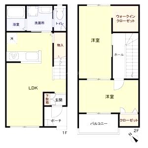 (仮称)高石市加茂3丁目賃貸計画の間取り図