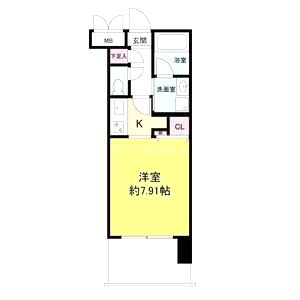 グランシス江坂の間取り図