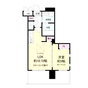 グランシス江坂の間取り図