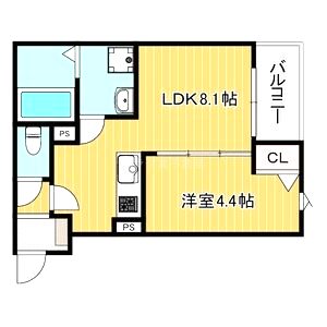 kit石橋阪大前の間取り図
