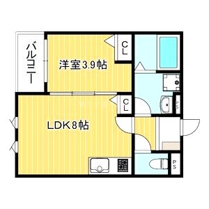 kit石橋阪大前の間取り図