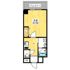 プリエールTAT江戸堀の間取り図