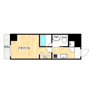 プリエールTAT江戸堀の間取り図