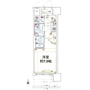 スワンズシティ大阪フルーアの間取り図