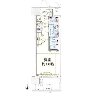 スワンズシティ大阪フルーアの間取り図