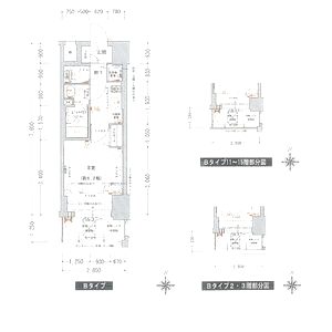 プレサンス北浜パレスの間取り図