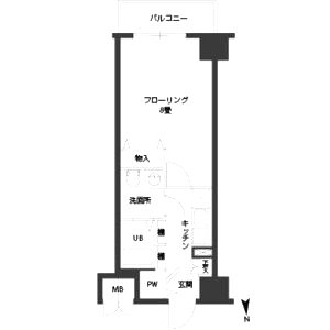ルクレ難波の間取り図