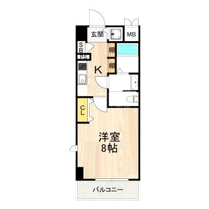 ルクレ難波の間取り図