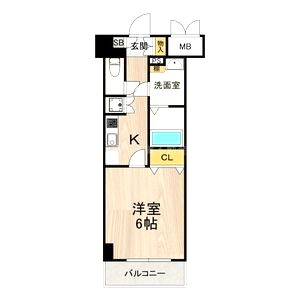 ルクレ難波の間取り図