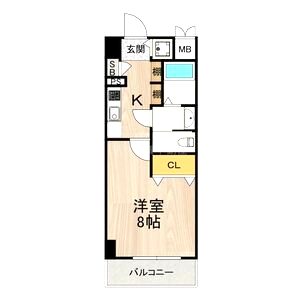ルクレ難波の間取り図