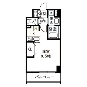ラルーチェ北梅田の間取り図