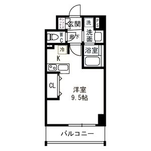 ラルーチェ北梅田の間取り図