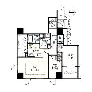 プレミスト梅田サウスの間取り図