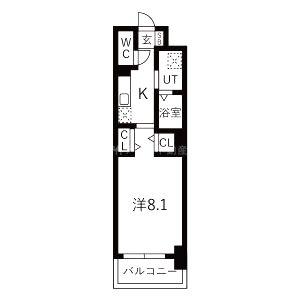 ジアコスモ神戸三宮の間取り図