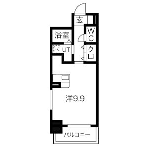 ジアコスモ神戸三宮の間取り図