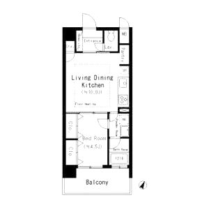 Mid Court 新大阪の間取り図