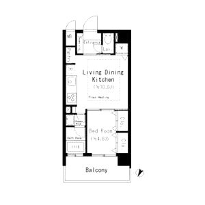 Mid Court 新大阪の間取り図