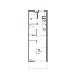 レオパレス向陵西の間取り図