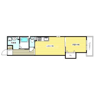 KTIレジデンス西新町の間取り図