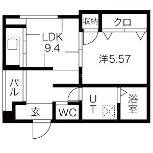 朱雀館の間取り図