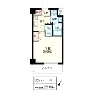 スプランディッド甲子園の間取り図