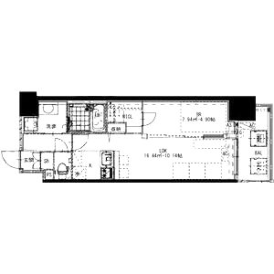 Alivis桜川の間取り図