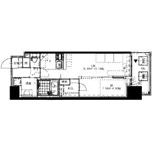 Alivis桜川の間取り図