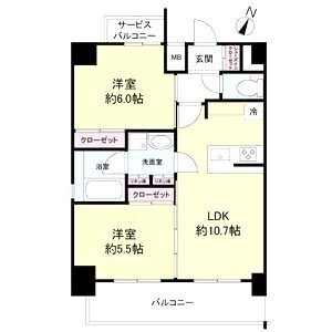 ベイサイドパークOSAKAサウスレジデンシスの間取り図