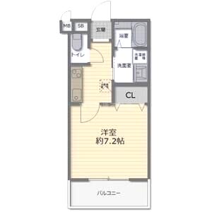プルメリア東正雀の間取り図
