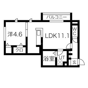 キャトルセゾンの間取り図